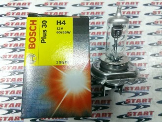 H4 12V plus30 60/55W Лампа накаливания (BOSCH)