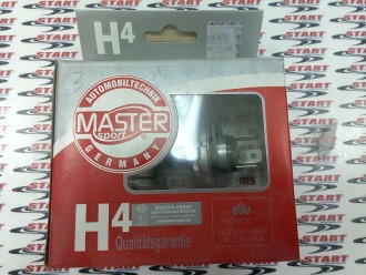 H4 p45t 12V 100/90W +30% лампа накаливания комп.2шт (Master Sport)