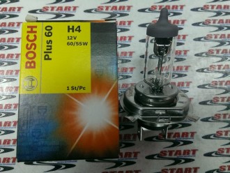 H4 12V plus60 60/55W Лампа накаливания (BOSCH)