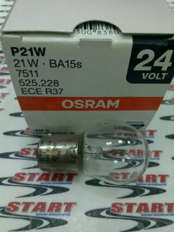 24V P21W BA15S 21W Лампа накаливания (OSRAM)