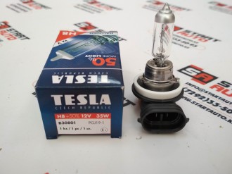 H8 12V 35W Лампа накаливания +50% (TESLA)