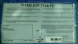 Масло трансмиссионное АКПП TITAN ATF 7134 FE 60L