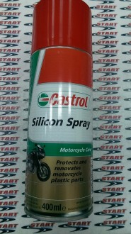 Полироль для пластика, панелей приборов Silicon Spray Castrol 400мл (CASTROL)